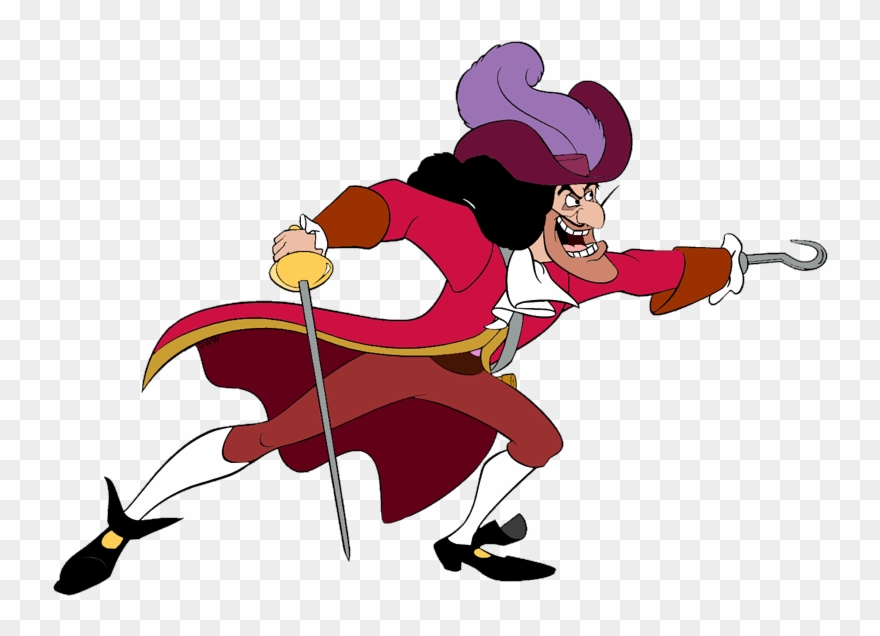 Picture Royalty Free Library Captain Smee And Crocodile - Hook Captain Clipart