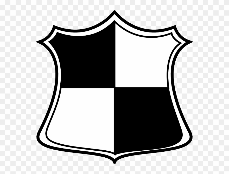 Blue And White Shield Logo Png Clipart