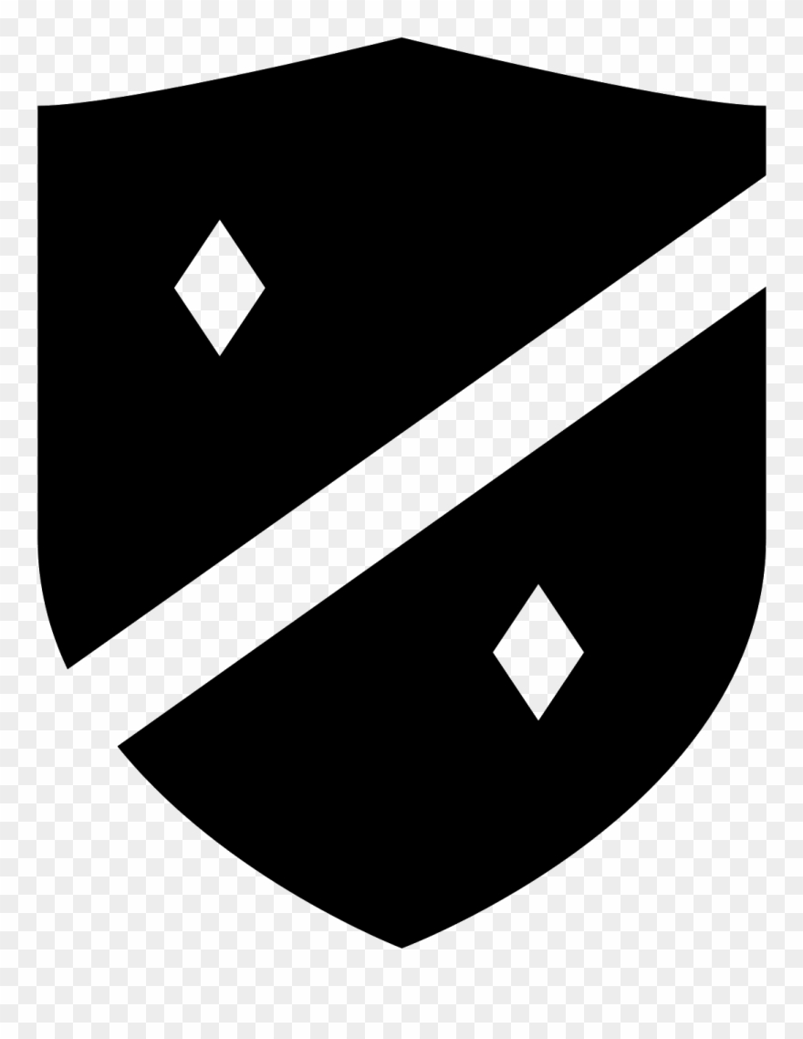 There Is A Single Shield, With An Only Slightly Curved - Icon Clipart