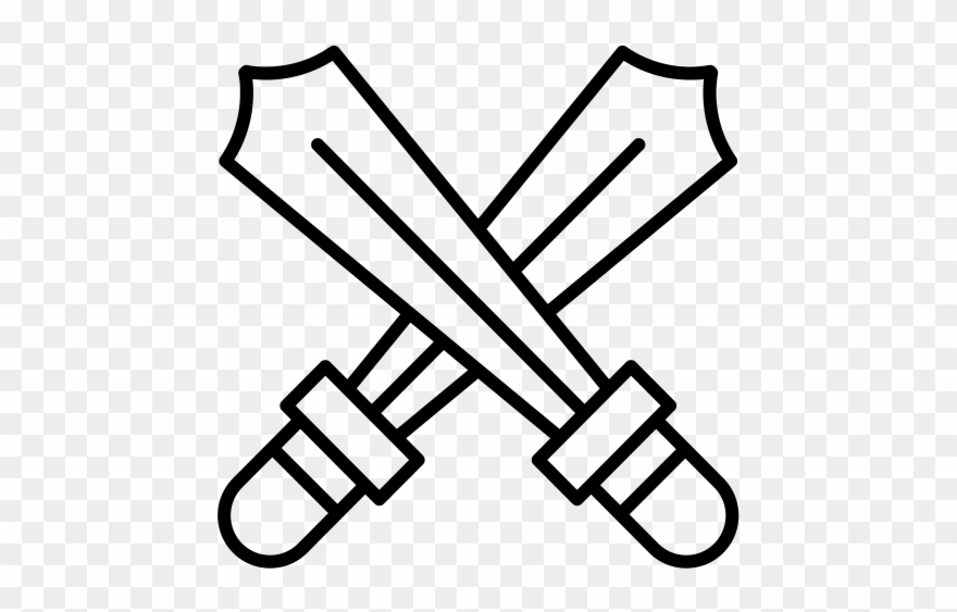 Sword Rubber Stamp - Icon Clipart