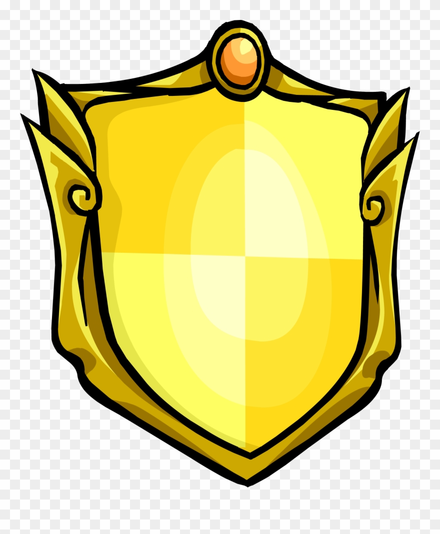 Vector Stock Golden Club Penguin Rewritten Wiki Fandom - Club Penguin Shield Clipart