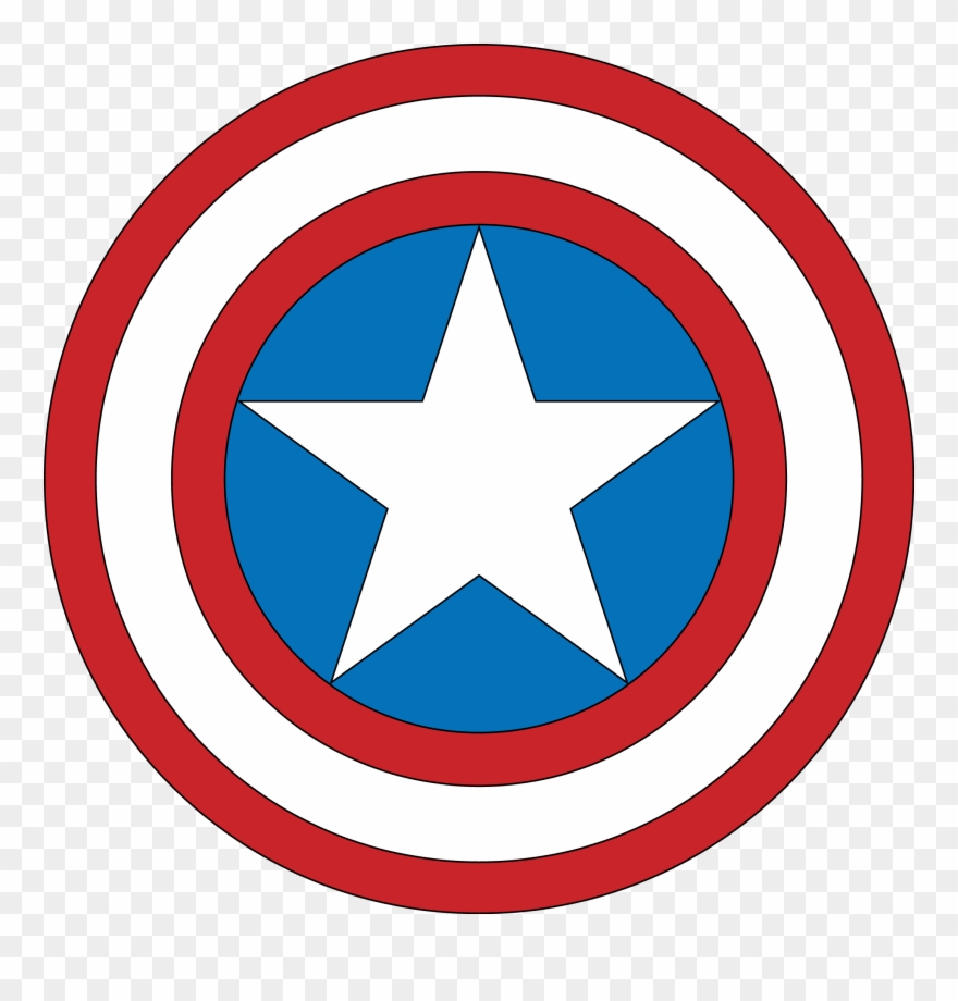 Stay Protected And Ready For Action With This Captain - Captain America Thank You Tags Clipart