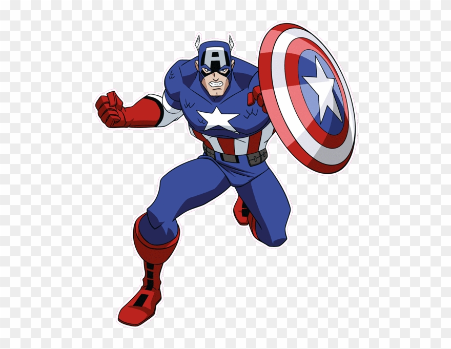 Capitán América - - Captain America Cartoon Jpg Clipart