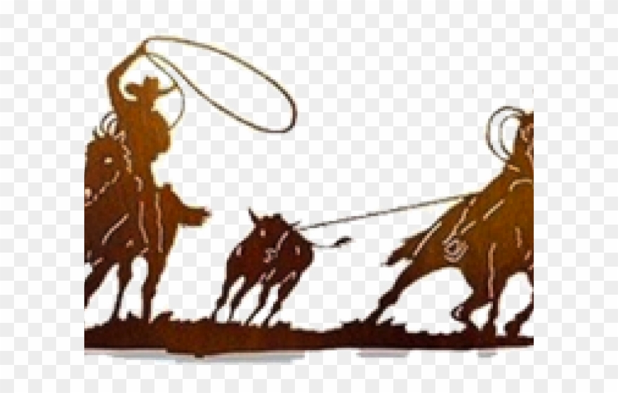 Team Roping Clipart - Team Roper Clip Art - Png Download
