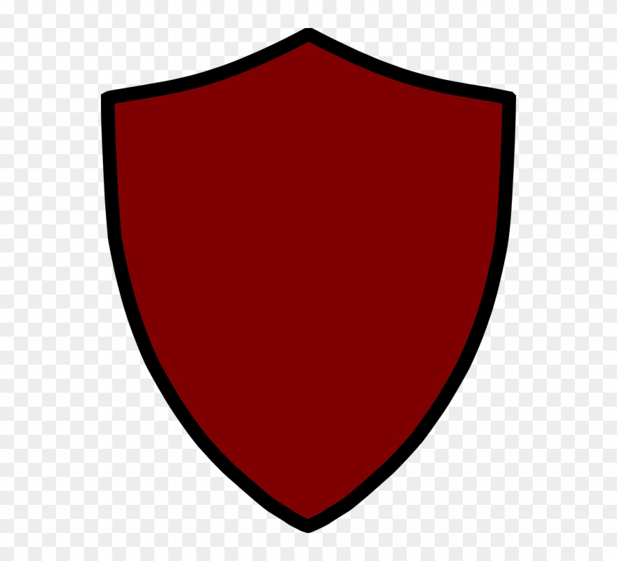 Clipart Shield Public Domain - Blank Red Coat Of Arms - Png Download