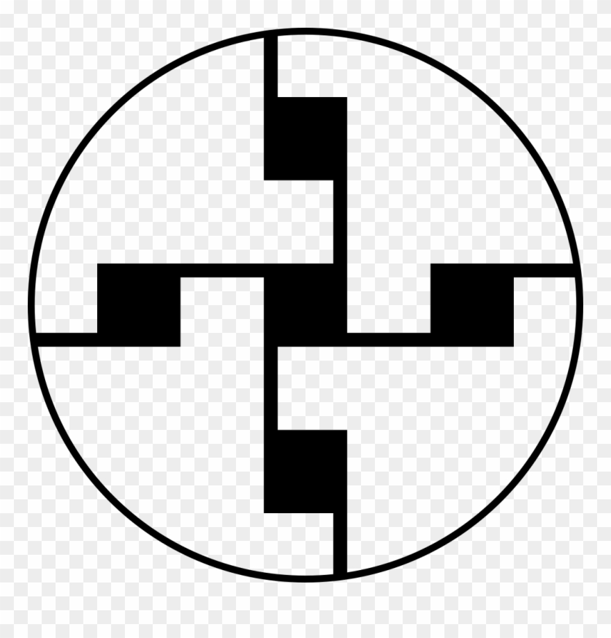 Swastika Design On Shield From The Thames - Design Clipart