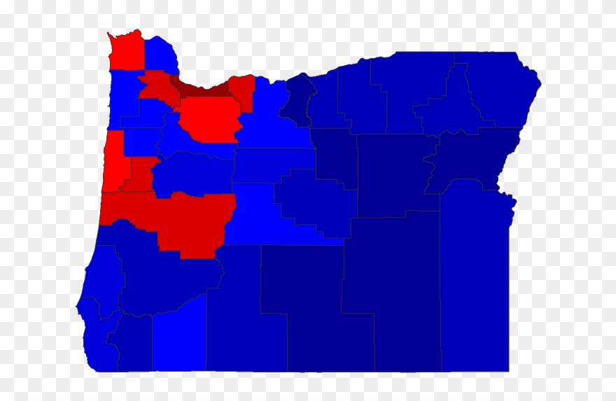 2016 County Township Map - Counties Legal Weed Oregon Clipart