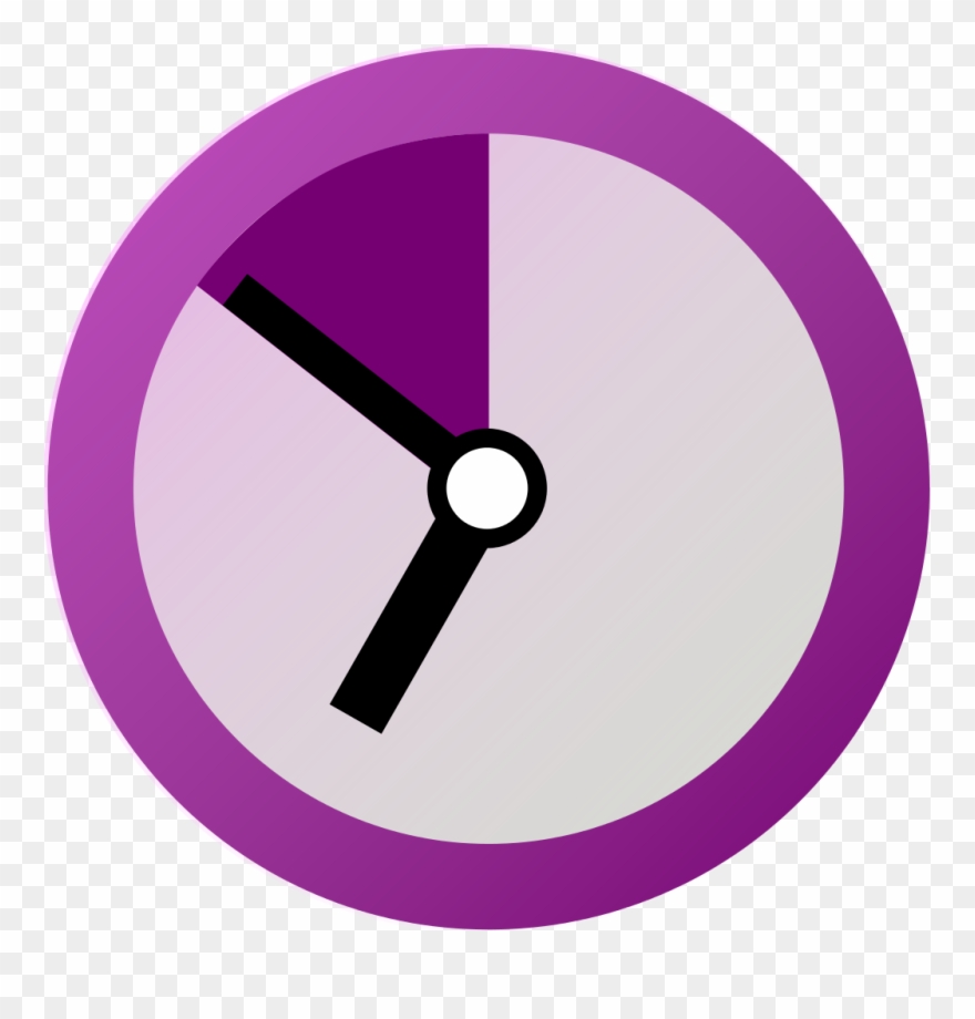 Pictogram Voting Wait Violet - Clock Pictogram Clipart
