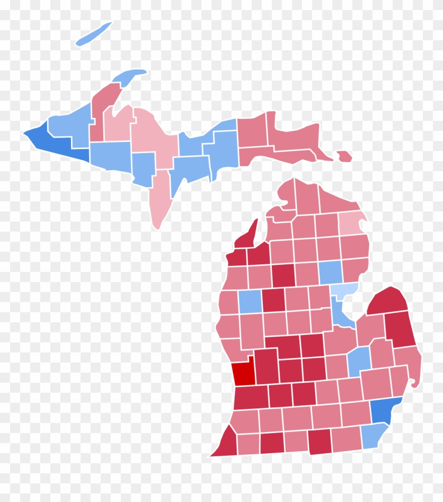 Open - Michigan Counties 2016 Election Clipart