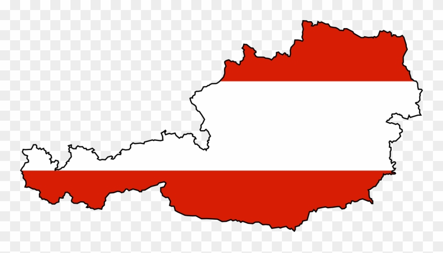 Austria - Austria Flag And Map Clipart