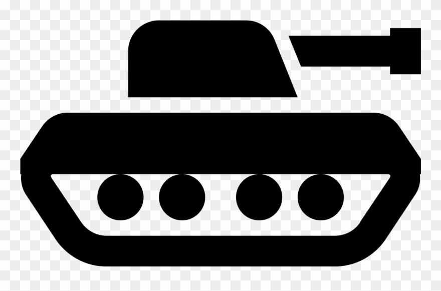 This Logo Indicates A War Vehicle Known As A Tank, - Tank Icon Clipart