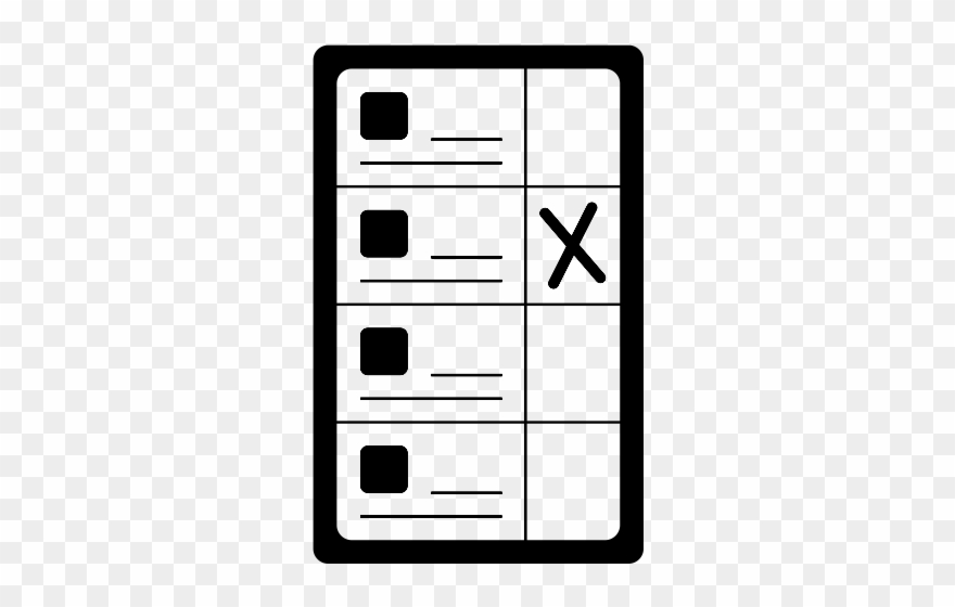 Ballot Rubber Stamp - Ballot Clipart