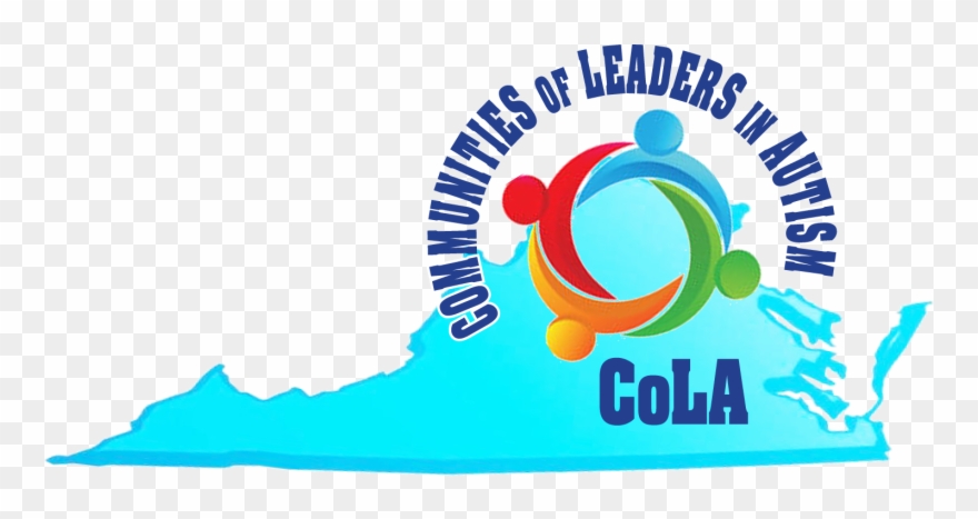 Logo With Communities Of Leaders In Autism Written - Virginia Clipart