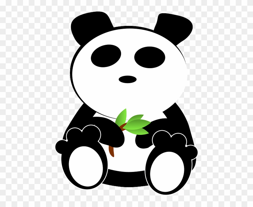 Bamboo-308353 - Oso Panda Animado Png Clipart