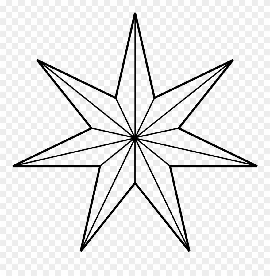Star Of Bethlehem Clipart 6, Buy Clip Art - 7 Pointed Star Png Transparent Png