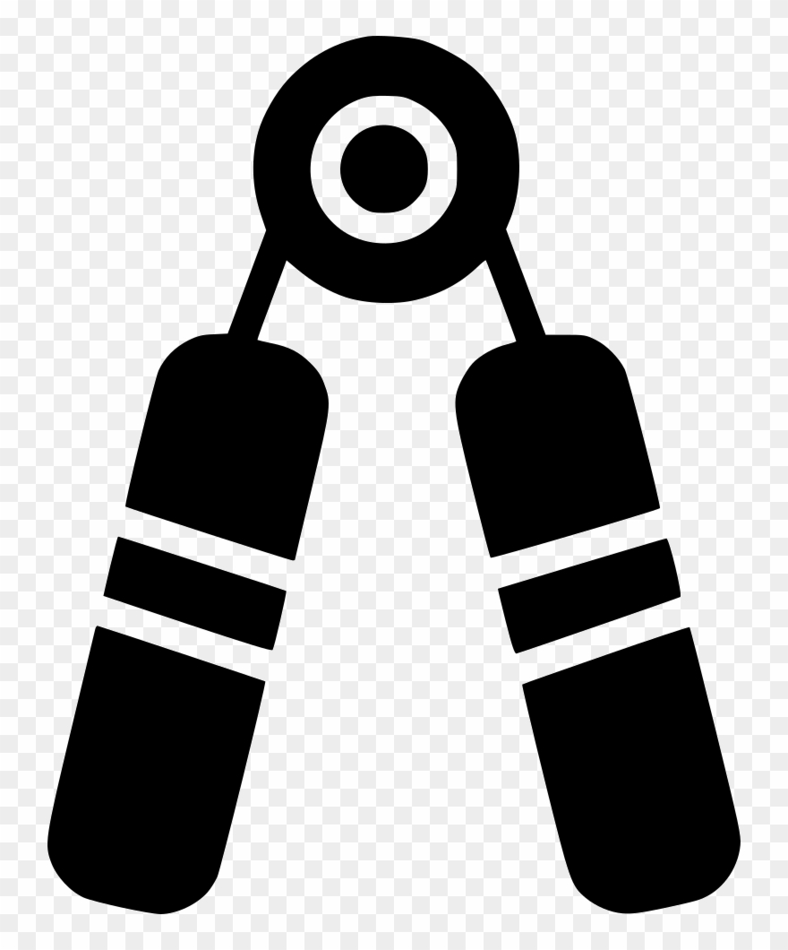 Black And White Training Png Icon Free Download Comments - Simbolos De Gimnasio Png Clipart