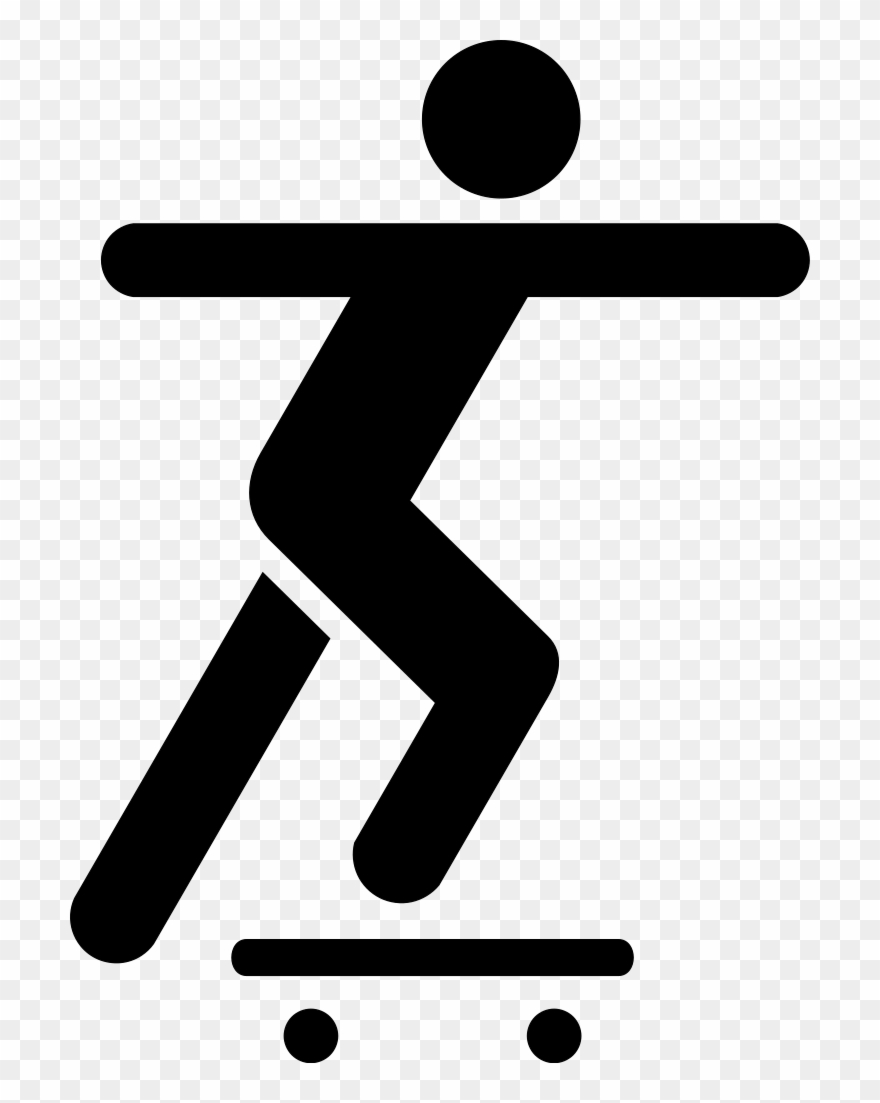 File - Skate Pictogram - Svg - Skate Board Clipart