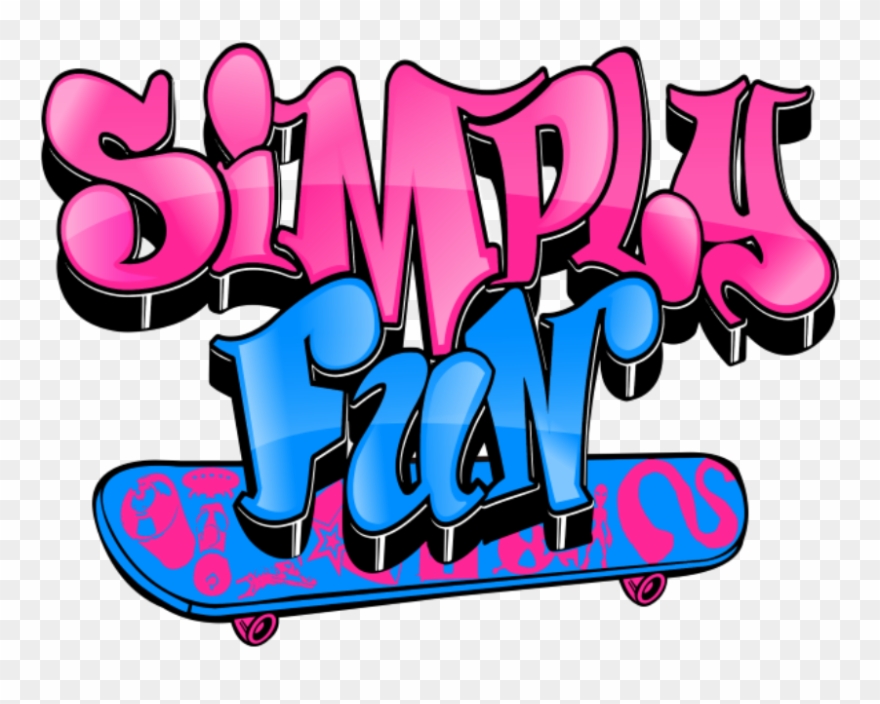 Simply Fun Logo - Skateboard Graffiti Png Clipart