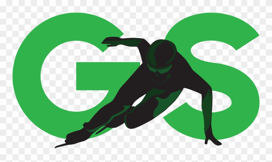 Garden State Speedskating Logomichael Loughlin2016 - Ice Skating Clipart