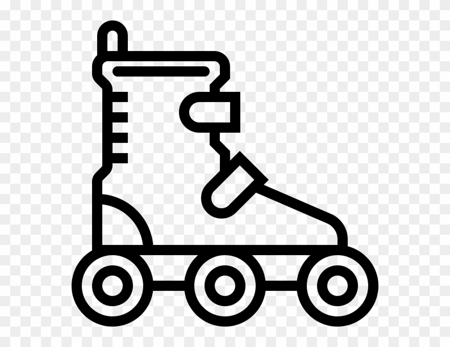 Rollerblade Rubber Stamp - Rollerblade Vector Png Clipart