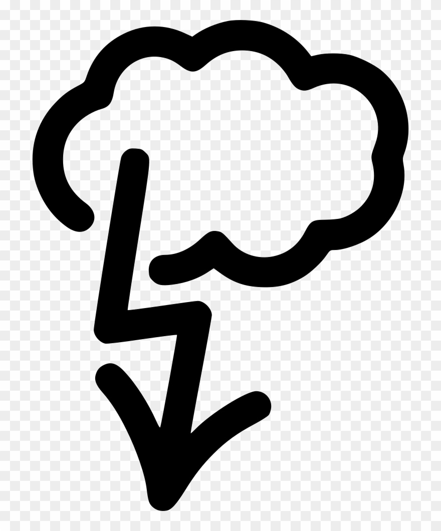 Lightning Strike Comments - Cloud Clipart