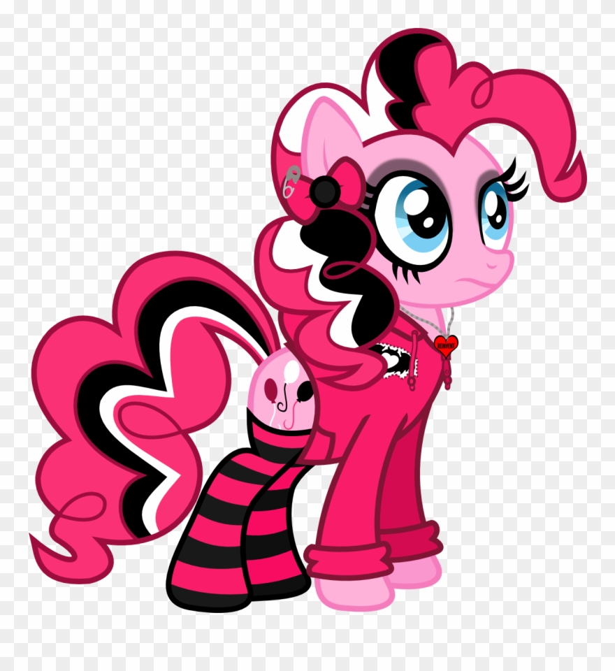 Lightningbolt, Bow, Clandestine Industries, Clothes, - Mlp Anime Pinkie Pie Emo Clipart