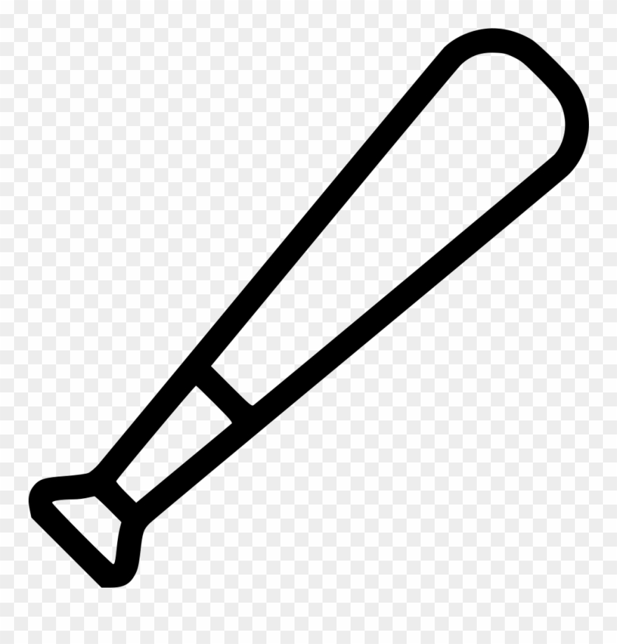 Svg Free Download Onlinewebfonts - Baseball Bat Png Free Clipart