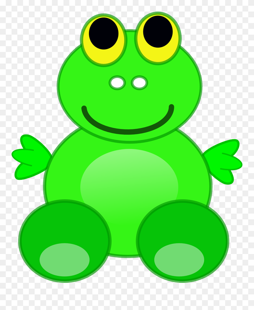 Cartoon Frogs Images 9, Buy Clip Art - Custom Baby Frog Shower Curtain - Png Download