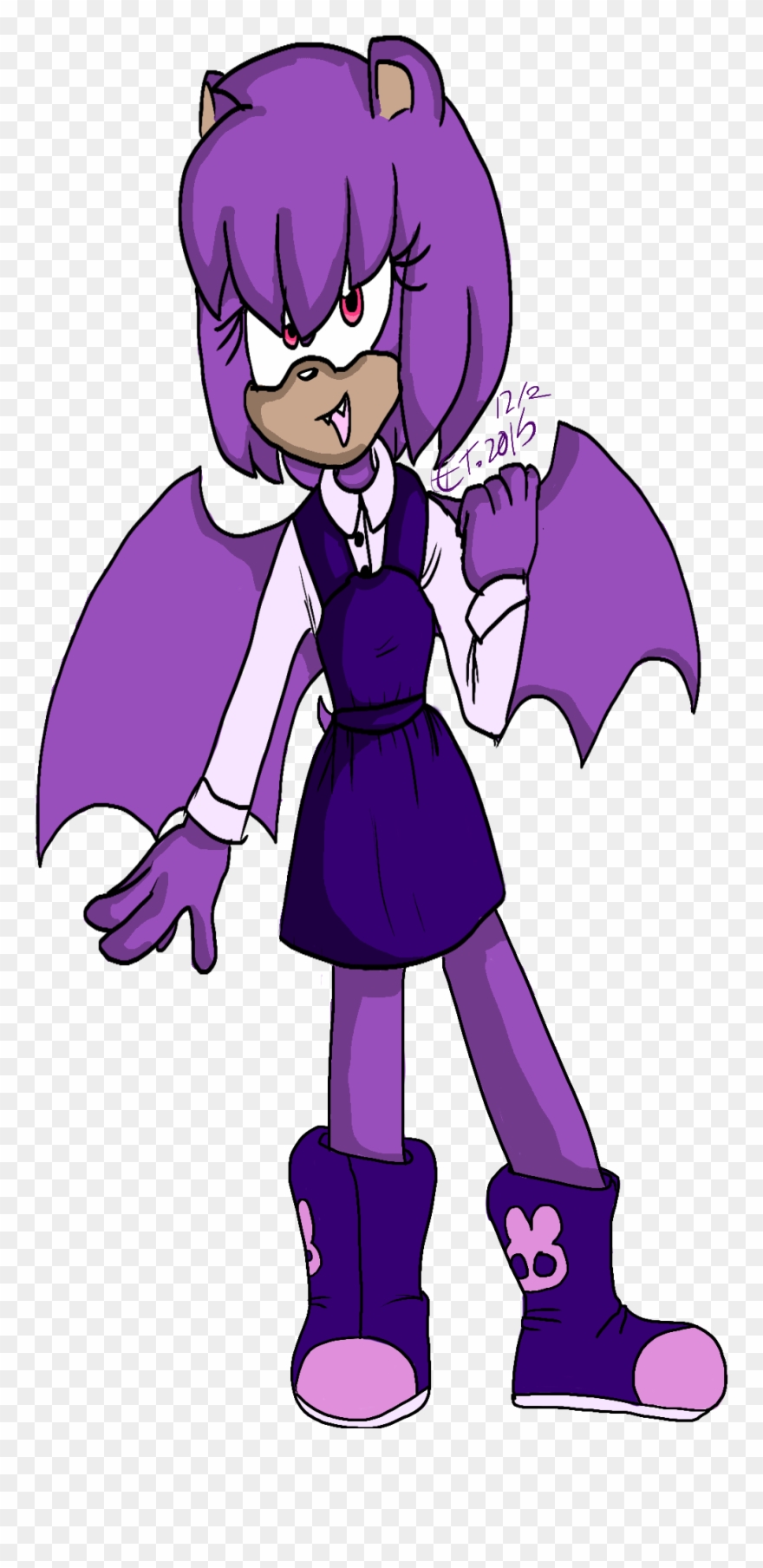 Murasaki The Bat - Cartoon Clipart