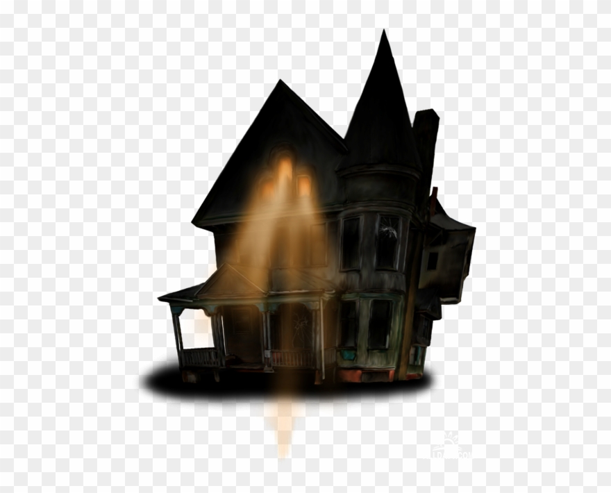 Halloween House Clip Art - Halloween Haunted House Png Transparent Png