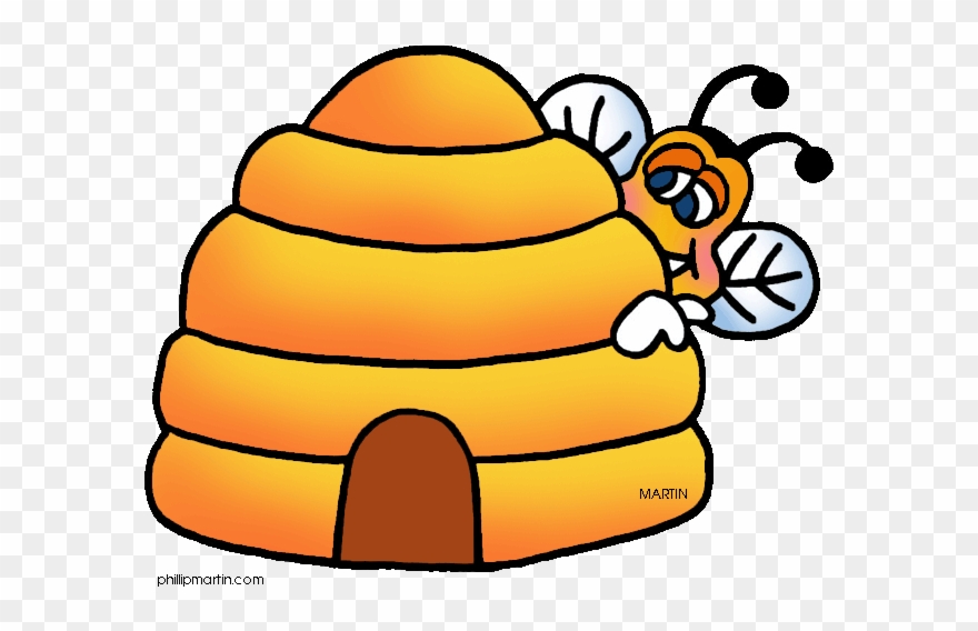 Utah Clipart - Honey Bee Hive Clip Art - Png Download