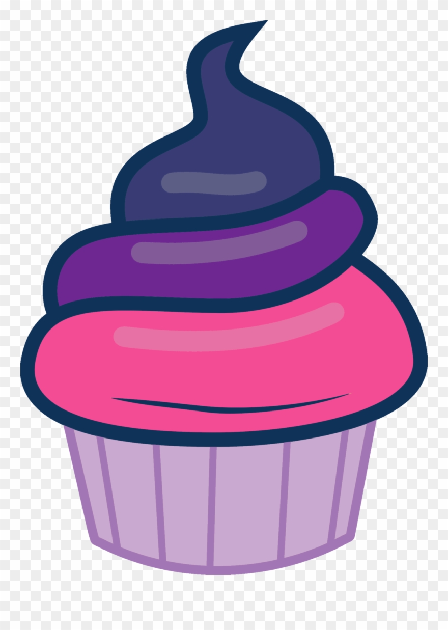 Graphic Free Purple Cupcake Clipart - Mlp Twilight Cupcake - Png Download