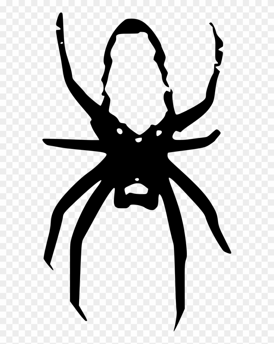 Black Widow Spider Free Spider - Gambar Laba Laba Hitam Putih Clipart