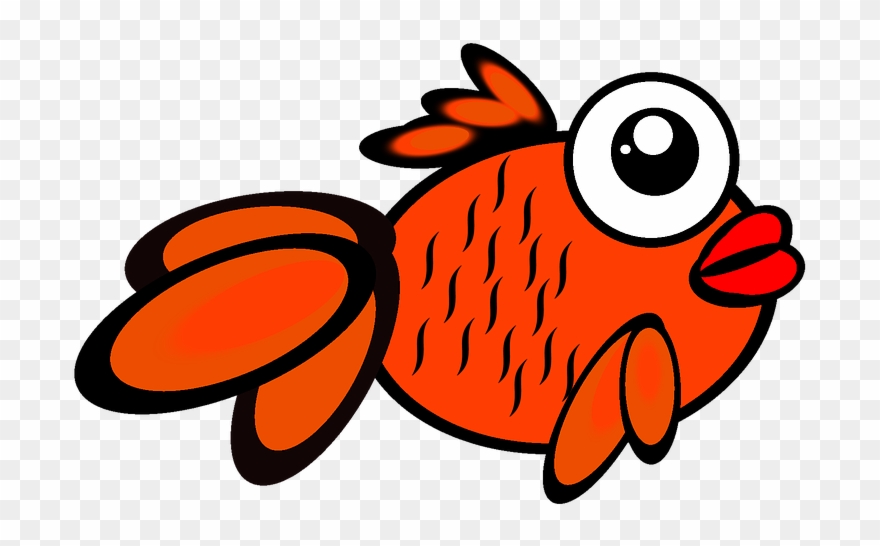 Gold Fish Clipart 7, Buy Clip Art - Cá Vàng Hoạt Hình - Png Download