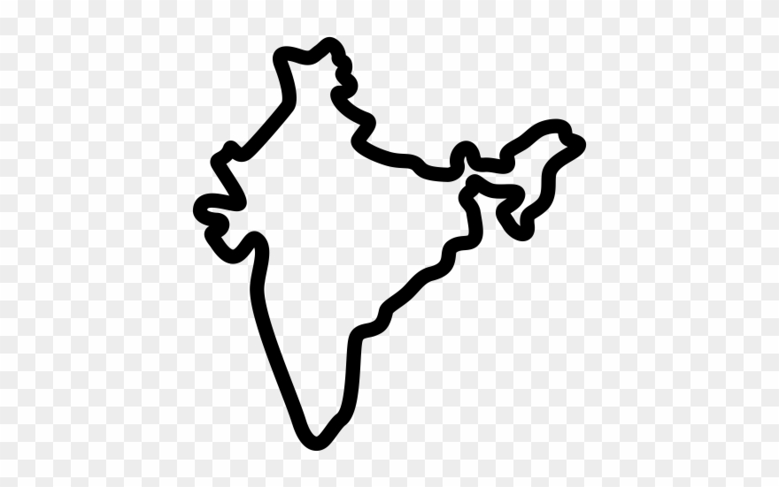 India Rubber Stamp - India Icon White Png Clipart