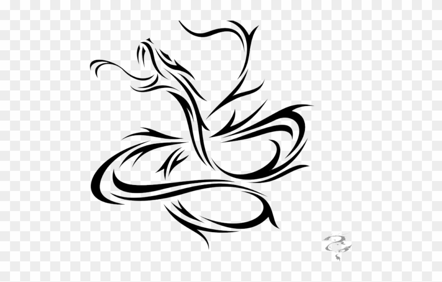 Tribal Tattoos Clipart Snake - Cool Snake Tribal Tattoo - Png Download