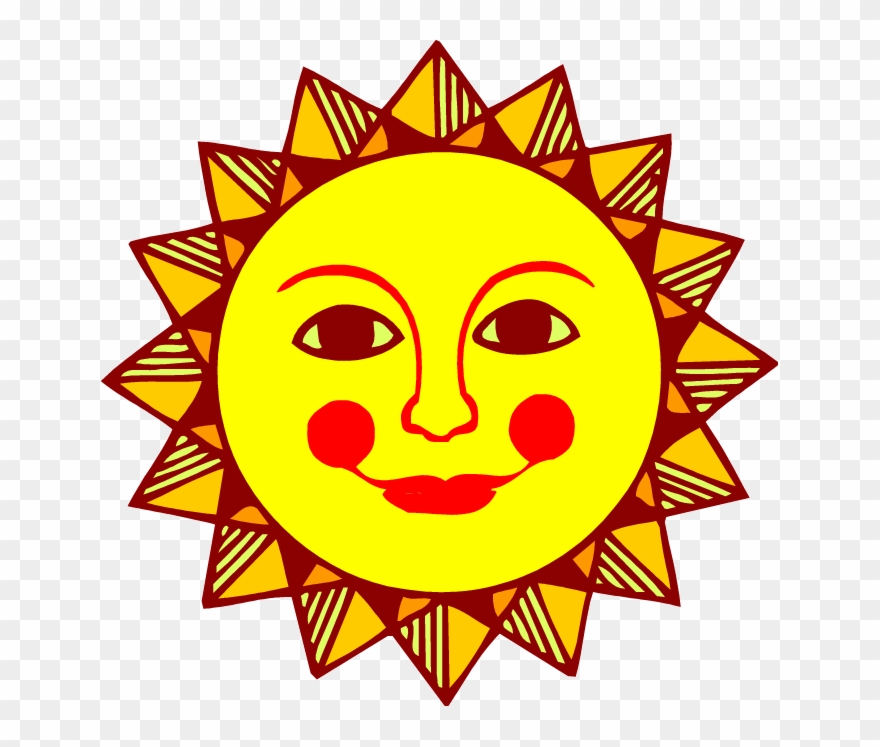 Sun Face Clip Art Sun Clipart Pictures Images Free - Spanish Sun Clip Art - Png Download