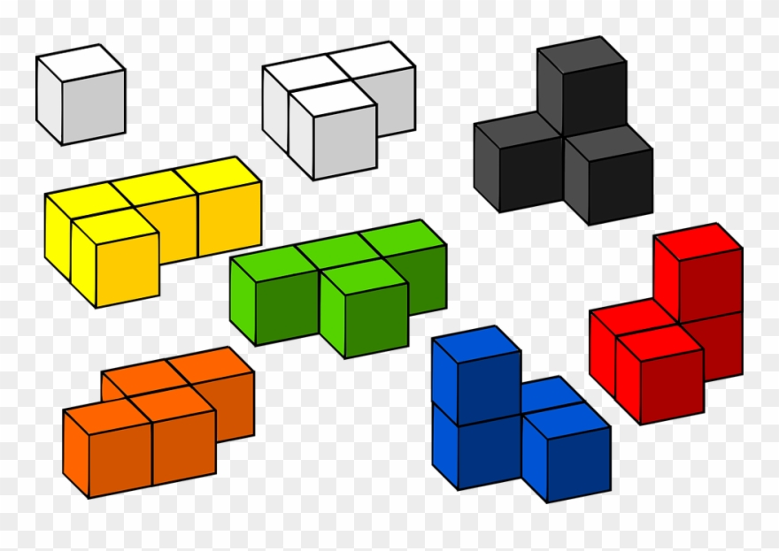 Abc Blocks Clipart 22, Buy Clip Art - Tetris 3d Blocks Png Transparent Png