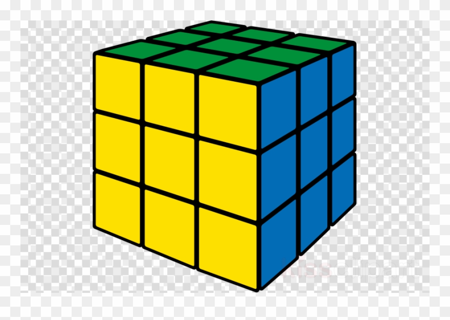 Rubik's Cube Grid Clipart Rubik's Cube Rubik's Puzzles - Top Hat Transparent Background - Png Download