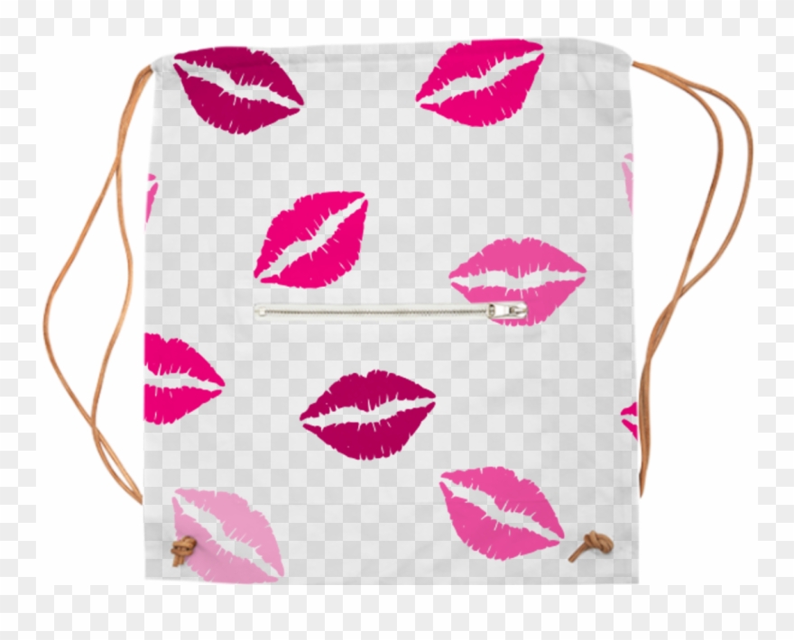 Sports Bag Pink Lips Kiss Love $65 - Book Your Makeup Appointment Clipart