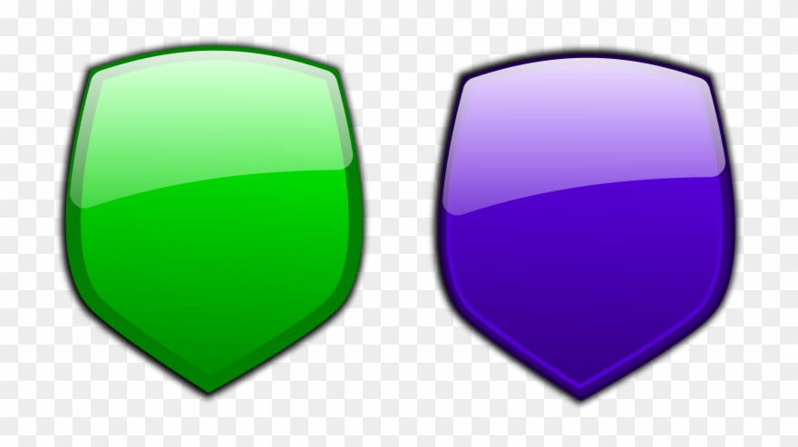 Free Glossy Shields 9 - Green Shield Vector Png Clipart