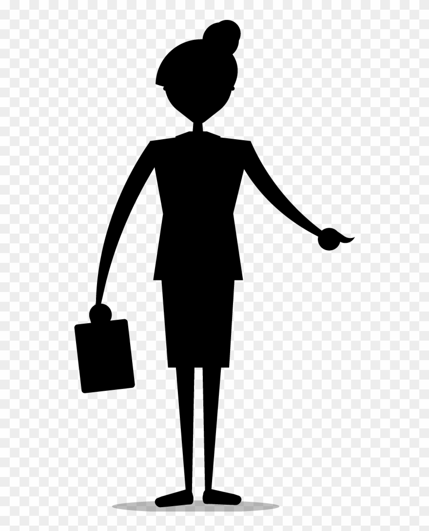 Standing Clipart Human Behavior Clip Art - Black Anime Character Silhouette - Png Download