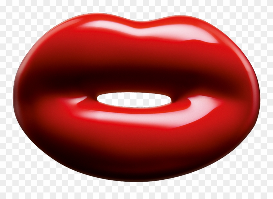 Red Hotlips Ring By Solange Azagury-partridge - Red Lip Ring Clipart
