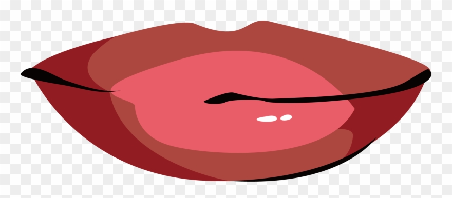 Lips Clipart Cartoon - Vector Graphics - Png Download