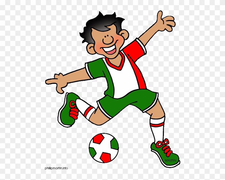 Mexico Clip Art - Playing Football Clipart Gif - Png Download