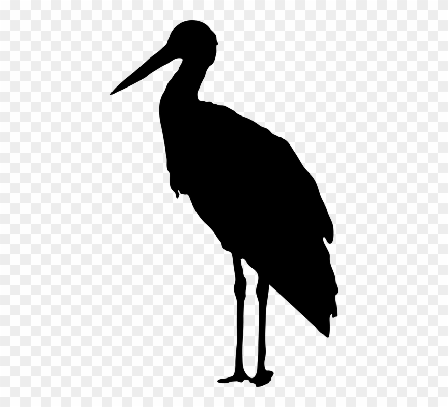 Owl Silhouette Cliparts 14, Buy Clip Art - Stork Silhouette Png Transparent Png