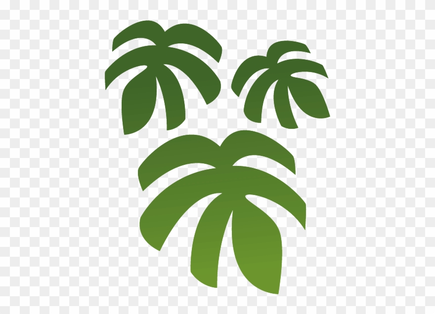Jungle Leaves - Sticker Tropical Png Clipart