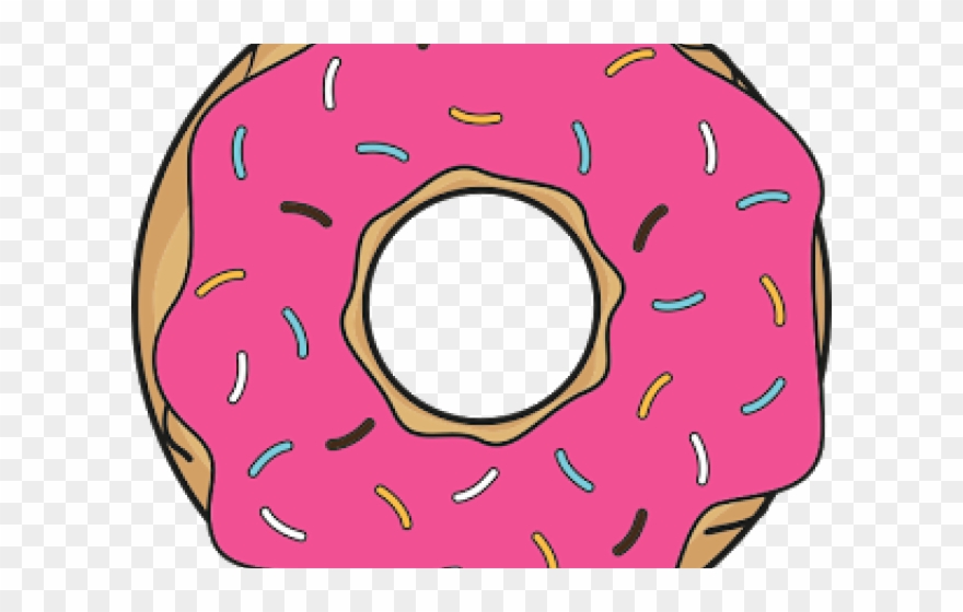 Strawberry Clipart Clear Background - Donuts Sticker - Png Download