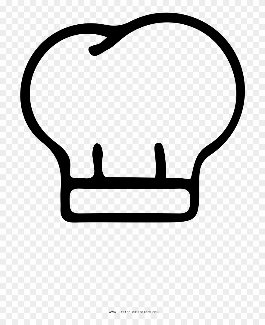 Dibujo Para Colorear Ultra - Sombrero De Chef Para Colorear Clipart