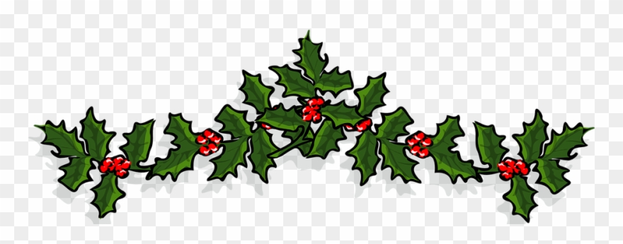 Store-bought Cookies - Holly Banner Clipart